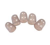 VICASKY 50 Pcs Protector De Dedos De Goma Pulgar De La Guitarra De Dedos Tapas De Protección De os De Guitarra Gorra De o Fundas Para os De Grey Gel De Sílice