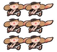 VICASKY 50 Piezas Adornos de Paleta de Papel para Halloween Diseño de Pequeña Bruja, Tarjetas Decorativas y Soporte para Exhibir Paletas en Fiestas