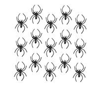 VICASKY 50 piezas de plástico anillo de araña para fiesta de Halloween Casa Haunted House Bar Club Video Accesorios