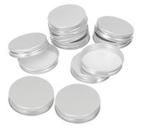 VICASKY 50 tapas de aluminio para botellas y frascos, tapas de rosca reutilizables, juntas para vasos de zumo de calidad alimentaria para tarros y botellas