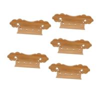 VICASKY 5pcs Pipa Puente Tailpiece Hecho a Mano Reemplazo Para Tabla De Cuerda Pipa Hecho De Bambú De Alta Calidad Para Mejorar El Sonido Solución Práctica Para Puentes Dañados O Viejos