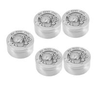 VICASKY 5piezas Caja De Recuerdo Para Cabello Fetal De Almacenamiento De Mechones De Cabello Caja De Diseño Encantador y Ligero