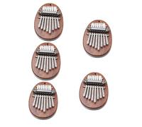 VICASKY 5piezas Mini Kalimba Piano De Pulgar Portátil Instrumento Musical De Madera Diseño Ergonómico Para Principiantes Fácil De Llevar y Usar