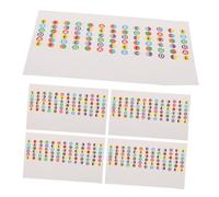 VICASKY 5piezas Pegatinas para Diapasón de Guitarra Unidades Guía de Dedos para Ukelele Tabla de Acordes Práctica Musical para Principiantes