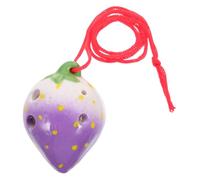 VICASKY 6 ocarina portátil ocarina creativa para principiantes los niños practican ocarina instrumentos musicales instrumento musical ocarina para niños ocarina clásica cerámica Púrpura