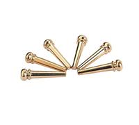 VICASKY 6 Piezas Clavijas De Guitarra Acustica Pasador De Puente Acústico Pasadores De Puente De Guitarra Acústica Reemplazo De Puente De Guitarra Acústica Pasador De Puente De Bajo Golden