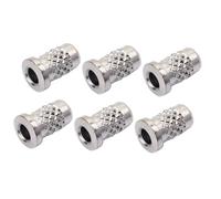 VICASKY 6 Piezas De Cuerda accesorios para camionetas férulas roscadas virolas bajo casquillos de guitarra electrica Hilo cuerdas guitarra as de complementos Silver