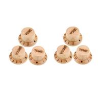 VICASKY 6 piezas de guitarra de madera Potenciómetro botones de control de volumen compatible con guitarra y bajo duradero e instalación reemplazo para botón de control