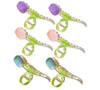 VICASKY 6 Piezas Horquilla Pinza Cabello Forma De Tulipán Accesorios Decorativos Cabello De Mujer Pinza De Metal Accesorios Coreanos Fiesta o Evento