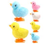 VICASKY 6 Piezas Juguetes educativos para Pollitos Dar Cuerda a Las gallinas Mini Juguetes a Granel Juguetes Infantiles Peluche Juguete de bebé de Pollito Caminando Pollo de Juguete Bulto