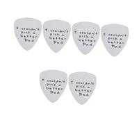 VICASKY 6 Piezas metralla de plectro para guitarra instrumento musical guitar picks púas guitarra púa de selecciones de bajo plumillas de púas de delgadas