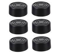 VICASKY 6 Unidades Redondo Guitarra Pie Clavo Tapa Efector Pedal Tapas Para Guitarra Eléctrica Pedal Interruptor Topper Negro Fácil Instalar/Desmontar