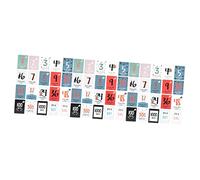 VICASKY 60 Piezas Tarjeta Conmemorativa De La Foto Bienvenida Decoraciones De Bebe Niño Bebe De Un Mes Tarjetas De Hitos De Doble Cara Foto De Bebe Tarjetas De Hitos del Bebé Papel