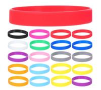 VICASKY 60 Unidades Pulseras de Silicona Lisas para Eventos y Fiestas, | Superficie Lisa Impresión, Diseño Ligero y Cómodo, para Grupos, Temas y Recuerdos de Celebración