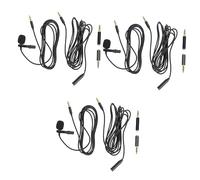 VICASKY 6juegos Micrófono De Grabación Dual Accesorios para Entrevistas y Streaming Micrófono Omnidireccional para Móviles y Pcs Incluye Adaptadores y Extensión para Karaoke y