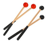 VICASKY 6pares of Marimba and Tongue Drum Sticks Percussion Accessories for Music Instruments and