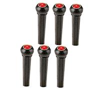 VICASKY 6piezas Pinas De Puente De Guitarra De Ojos De Gato Rojos Accesorios Para Afinar Instrumentos De Cuerda