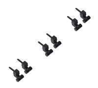 VICASKY 6piezas Soporte De Cuerdas De Rodillo De Metal Para Guitarra Eléctrica Paquete De Retenedor Duradero y Ligero Compatible Instrumentos Musicales Color Negro