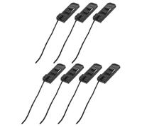 VICASKY 7 Piezas Hebilla de Clip para Aleta de Sup, Nailon PVC, Negro | Repuesto para Versiones Caja US Central, Mejora la Dirección, Reduce Lateral, para Corrientes y Travesías
