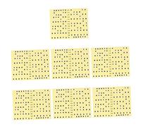 VICASKY 7 Piezas Pegatinas De Notación De Guitarra Calcomanías De Diapasón De Guitarra Mapa De Notas De Guitarra Incrustaciones De Bajo Pegatinas Pegatina Por Números Cuello Escala