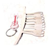 VICASKY 9 piezas Fretboard Radius Gauge Metal Preciso Luthier-Tools para guitarras y bajos con llavero aleatorio plata para puentes y puentes exactos