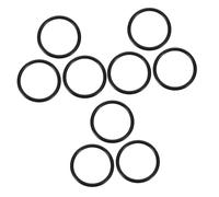 VICASKY 9 piezas lavadora para cuencos musicales cojines para instrumentos rituales budistas cuenco mate budista base cuenco cuenco esteras cristal cojín de goma negro
