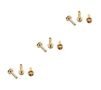 VICASKY 9piezas Conjunto De Conexión De Pistón Para Trompeta Herramienta De Reparación De Accesorios De Instrumento De Latón Dorado