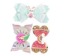 VICASKY 9piezas Tocados De Lazo Para Niñas Accesorios De Cabello Coloridos De Vuelta Al Cole Para Niñas Pequeñas Horquillas De Estilo Divertido y Llamativo