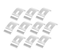 VICASKY Abrazaderas Cortinas Soporte de Montaje Metálico para Persianas Verticales, 10 Piezas Fáciles de Usar y Reemplazar para Instalación en Techo de Sala y Hogar