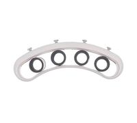 VICASKY Abs-dedo expansor para guitarra Dedo Entrenador de Expansión Arco Mango para Piano Bajo Ukelele Saxofón Fácil de Limpiar Mejora la Flexibilidad Blanco Para Grupos de Edad