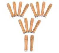 VICASKY Accesorios Barbacoa 14 Piezas Mangos de Madera Ergonómicos para Brochetas Diseño Antideslizante y Agujero Central de 4mm para Barbacoas y Picnics al Aire Libre