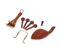 VICASKY Accesorios de Madera de Dátiles para Violín Incluidas Clavijas de Afinación Accesorio para Barbillas y Clavija de Extremo Repuesto para Instrumentos de Cuerda