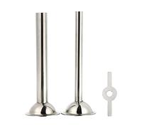 VICASKY Accesorios para Embutidora de Chorizos de Acero Inoxidable Tubo de 12mm y 19mm para Hacer Salchichas Vegetarianas Acabado Fino y Duradero