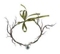 VICASKY Accesorios Para Festivales De Flores Tocado De Hojas Diadema De Ramas Diadema Cornamenta De Dragón Floral Para Hombre Paquete De Hadas Tocado Beltane De Hojas De