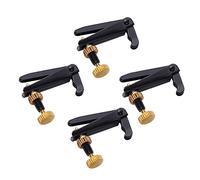 VICASKY Afinador de Cuerdas para Violín Negro de Metal Tornillos de Alta Precisión, Fácil de Instalar, Paquete de 4 Piezas para Violines 3/4-4/4