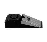 VICASKY Alarma de Tope de Puerta Negro Batería 9v para Hogar | Plástico y Metal, Disuasión de Intrusión, para Dormitorios y Viviendas, Puertas Interiores Abatibles