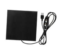 VICASKY Alfombrilla Calentadora USB para Pequeñas Mascotas Almohadilla Térmica Eléctrica de Fibra de Carbono Calor para Hámsters Ardillas y Conejos Invierno Uso Portátil con Power Bank