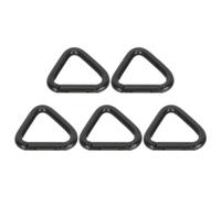 VICASKY Aluminio Mosquetón Negro 5 Triangular Aleación de Piezas | Tamaño Pequeño y Ligero, Gancho para Linterna, Accesorio de Exterior, Forma Triangular Compacta