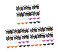 VICASKY Anillo de Halloween para niños, anillo de timbre para niños, accesorios de fiesta de Halloween, juego de niños, juguete para niños, juguete para tartas, anillo de araña de Halloween, plástico