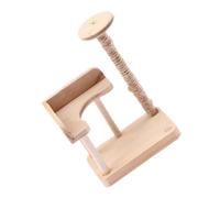 VICASKY Armazón de escalada para gatos Dollhouse Playmobile cama túnel para gatos casa Peekaboo Cavidad para gatos de escritorio en miniatura modelo de madera