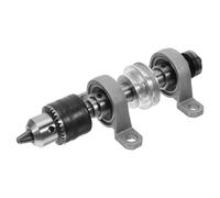 VICASKY Asiento Cojinete de Husillo de Banco de Acero Plata con Rango de Sujeción 1.5-13mm para Herramientas Rotativas y Corte de Madera