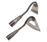 VICASKY Azadas de Jardinería para Exteriores de Acero Manganeso, 2 Piezas Prácticas y Ligeras para Desherbar y Preparar Terrenos en Jardín y Huerto