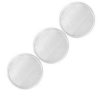 VICASKY Bandeja para pizza perforada de aluminio redonda 20 CM 3 piezas con resistencia a rayaduras para hornear en horno doméstico