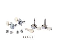 VICASKY Banjo-tuner-set 5 clavijas de afinación semicerradas para guitarra banjo con 4 tomas de color plata