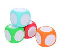 VICASKY Bloques de Espuma para Matemáticas 6 CM 4 Unidades Superficie Escribible y Borrable para Uso en Enseñanza y Juegos Educativos Escolares
