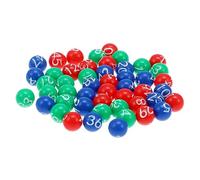 VICASKY Bolas Numeradas 98 Piezas Bola De Máquina De Lotería Tóma Jaulas De Bingo as Juego De Loteria Juegos Bingo XXL as De a De Número De Plástico De as De Rifa El