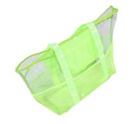 VICASKY Bolsa de playa de malla con varios bolsillos: bolsa de transporte plegable a prueba de arena para la familia, ligera, impermeable, bolsa de almacenamiento para viajes, bolso transparente