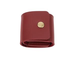 VICASKY Bolsa de púa de Guitarra Bolsa Porta púas de Guitarra de Almacenamiento de púas de a Soporte de Almacenamiento de plectro portátil Recoger Cuero PU Rojo