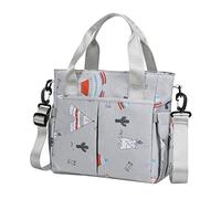 VICASKY Bolsa Para Grande Para Mamás Bolsa Aislante Para Biberones Material De Color Gris Adecuado Para Paseos y Viajes Organizador De Cochecito Para Bebés Incluye Correas Ajustables