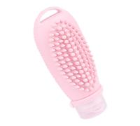 VICASKY Botella de gel de sílice, bomba espumante, rellenable, pulverizador, dispensador de champú, perfume, botella dispensadora, jarabe, recipiente de silicona de grado alimenticio, color rosa
